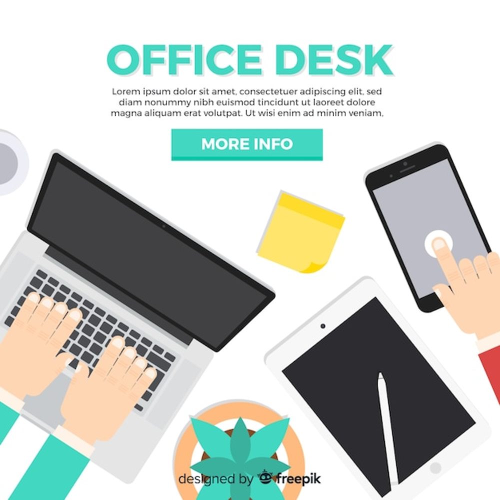 專業(yè)辦公桌頂視圖 高效辦公設(shè)備布局指南